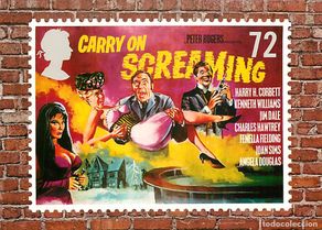 Cartoline: Format - 160 x 115 mms - Cinema - Classic Carry On and Hammer Films - Carry On Screaming - Reproduce